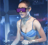 Quick Flash Led Party Glasses USB charge Luminous Glasses Christmas Concert light Toys