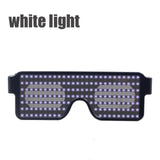 Quick Flash Led Party Glasses USB charge Luminous Glasses Christmas Concert light Toys