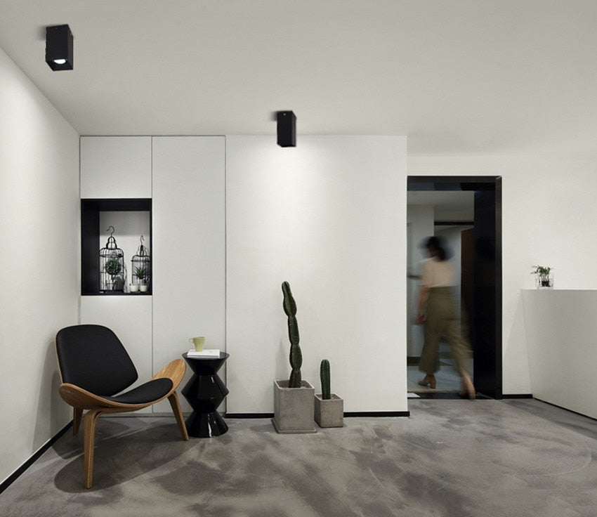 LED Downlight 3W 5W 7W 12W Surface Mounted Ceiling Lamps AC85-260V White/Black Spot Light for Living Room Bedroom Hallway BL900