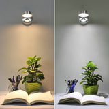 LED Wall lamp AC85-265v  5W Modern Bedroom Bedside Lamp  Degree Angle Adjustable wall light Reading lamps with switch