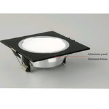 Dimmable LED Downlights 3W 5W 7W 9W 12W 15W AC85-265V Square silver Black White LED Ceiling Down Lamp Indoor Lighting With Drive