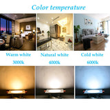 Dimmable LED Downlights 3W 5W 7W 9W 12W 15W AC85-265V Square silver Black White LED Ceiling Down Lamp Indoor Lighting With Drive