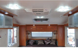 600 Lumens LED Lamp 12/24V DC Cool White LED Crystal Roof Ceiling Light Caravan/RV/Motorhome/Marine