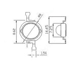 1PCS 1W 3W High Power LED Chip light PCB emitter Cool White Warm White Red Green Blue with 20MM Star PCB