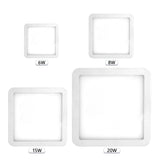 Ultra Bright 6W 8W 15W 20W Led Ceiling Recessed Downlight Round/Square Panel light 1800Lm Led Panel Bulb Lamp Light Cool White