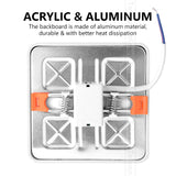 Ultra Bright 6W 8W 15W 20W Led Ceiling Recessed Downlight Round/Square Panel light 1800Lm Led Panel Bulb Lamp Light Cool White