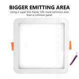 Ultra Bright 6W 8W 15W 20W Led Ceiling Recessed Downlight Round/Square Panel light 1800Lm Led Panel Bulb Lamp Light Cool White