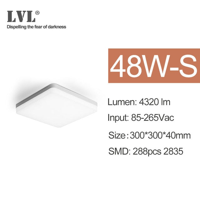 Led Panel Light 18W 24W 36W 48W 220Vac 3000K 6000K living room Indoor Lighting led Ceiling Panel Light