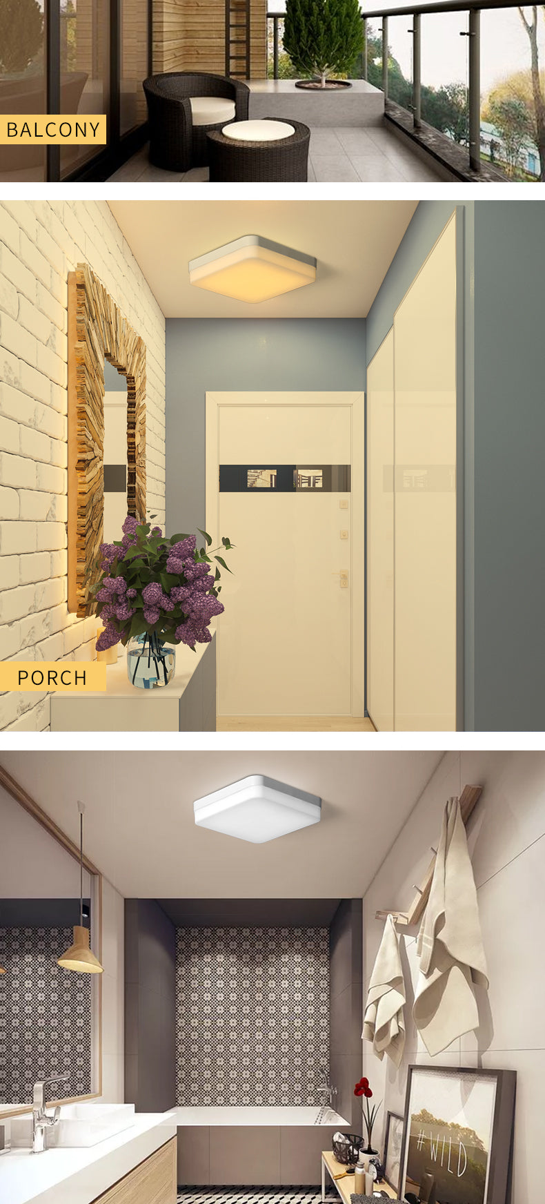 Led Panel Light 18W 24W 36W 48W 220Vac 3000K 6000K living room Indoor Lighting led Ceiling Panel Light