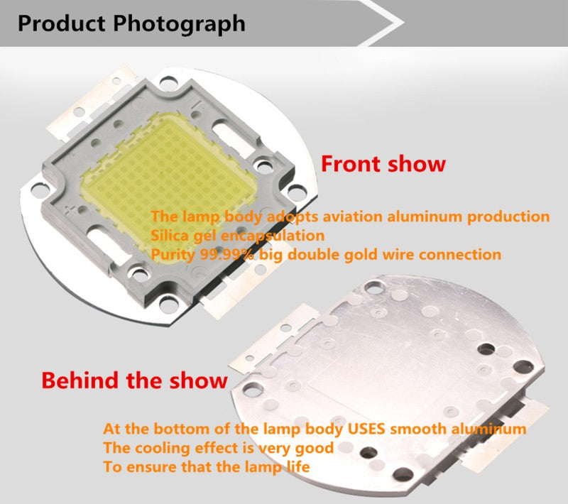 LED Chip 10W 20W 30W 50W 70W 100W 30-32V Cool White Warm White LED Beads DIY For LED Flood Light Spotlight 45*45mil High Power