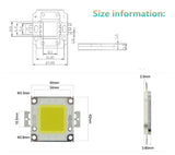 LED Chip 10W 20W 30W 50W 70W 100W 30-32V Cool White Warm White LED Beads DIY For LED Flood Light Spotlight 45*45mil High Power