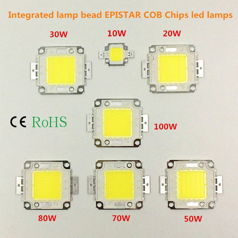 LED Chip 10W 20W 30W 50W 70W 100W 30-32V Cool White Warm White LED Beads DIY For LED Flood Light Spotlight 45*45mil High Power