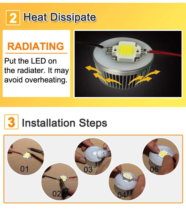 SMD LED Lamps Chip 220V Smart IC 10W 20W 30W 50W 90W LED Chip Bulb For Outdoor FloodLight Cold/Warm White