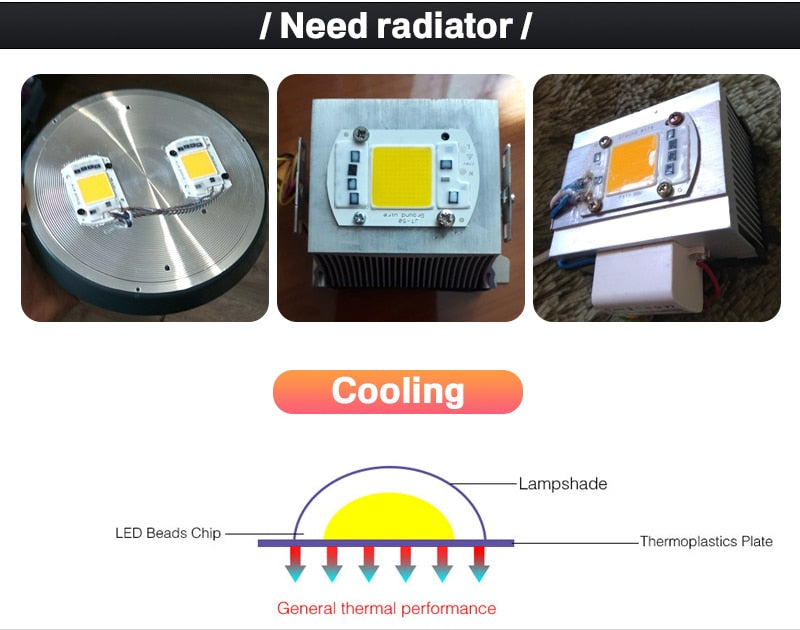 COB LED Chip 220V 50W 30W 20W 10W LED Matrix For Projectors Beads Cob Chip Spotlight for DIY Flood Light Outdoor Chip Lamp