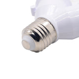 White Color 1Pcs Fireproof Material Converter Socket Conversion Light Bulb Base E27 To 2 E27 Lamp Holder Converter