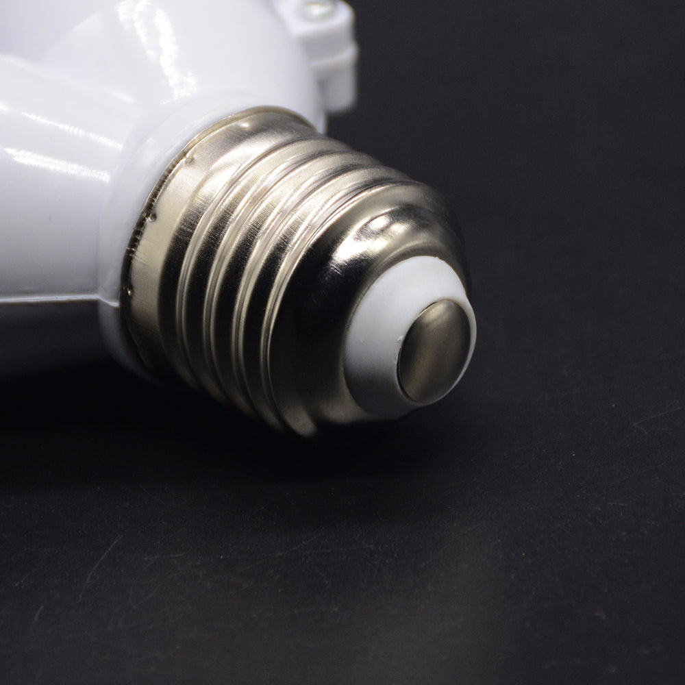 White Color 1Pcs Fireproof Material Converter Socket Conversion Light Bulb Base E27 To 2 E27 Lamp Holder Converter