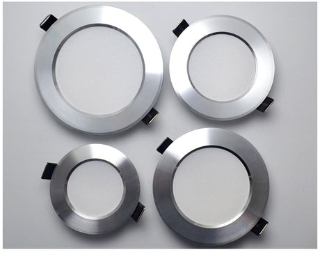 LED Downlight Ceiling silvery 3W 5W 7W 9W 12W 15W 18W Warm white/cold white Bright silver led light AC 220V 230V 240V 110V