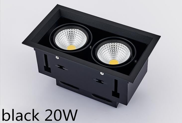 FREE 10W 20W 30W LED COB Spot Led Downlight Dimmable AC85-265V Warm/ Natural/Cold White Recessed LED ceiling Lamp Spot Light