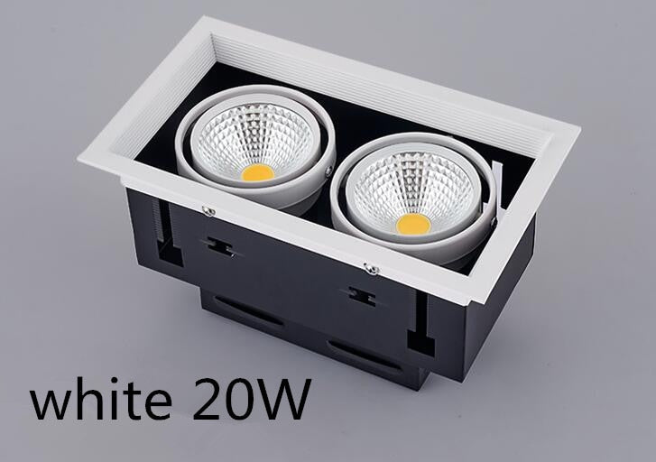 FREE 10W 20W 30W LED COB Spot Led Downlight Dimmable AC85-265V Warm/ Natural/Cold White Recessed LED ceiling Lamp Spot Light