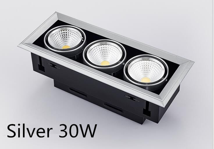 FREE 10W 20W 30W LED COB Spot Led Downlight Dimmable AC85-265V Warm/ Natural/Cold White Recessed LED ceiling Lamp Spot Light