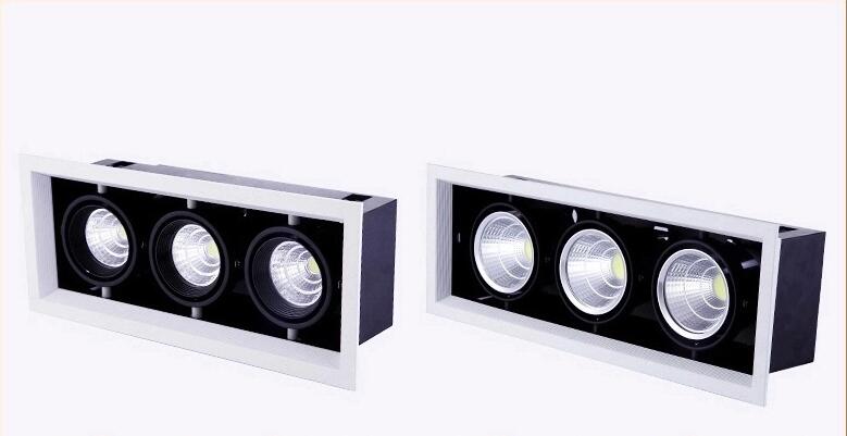 FREE 10W 20W 30W LED COB Spot Led Downlight Dimmable AC85-265V Warm/ Natural/Cold White Recessed LED ceiling Lamp Spot Light