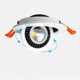 QLTEG Dimmable LED Downlight 5w 7w 10w Recessed Ceiling Lamp 360 Degree Rotation spot lights AC 110v 220V Indoor LED Bulb 4000K