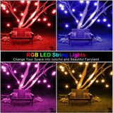 Waterproof Heavy Duty Outdoor RGB LED String lights Connectable Festoon for Party Garden Christmas Holiday Garland Cafe