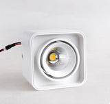 Square COB LED dimmable Downlights 10W/15W/20W/30W Surface Mounted LED Ceiling Lamps Spot Light LED Downlights AC85V-265V