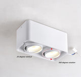 Square COB LED dimmable Downlights 10W/15W/20W/30W Surface Mounted LED Ceiling Lamps Spot Light LED Downlights AC85V-265V