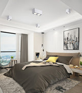 Square COB LED dimmable Downlights 10W/15W/20W/30W Surface Mounted LED Ceiling Lamps Spot Light LED Downlights AC85V-265V