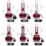 Car Led Headlight 16000LM H1 H3 H7 H8 H9 H11 9005 HB3 9006 HB4 9012 HIR2 H4 9003 Hi/Lo 9004 9007 H13 Auto head Lamp Bulb