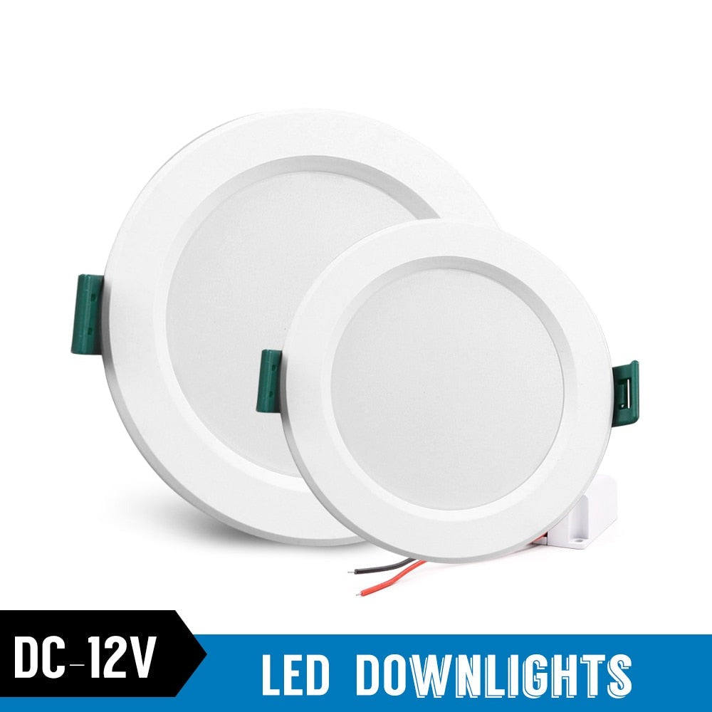 DC 12V Led Downlight 5W 9W 12W 15W 18W Led Ceiling Recessed Grid Downlight Round Recessed Light Low Voltages 12 Volts Lighting