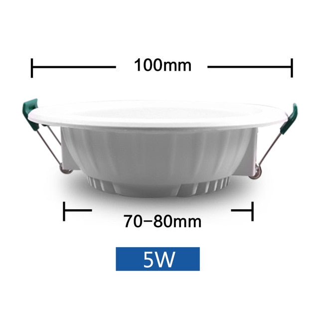 DC 12V Led Downlight 5W 9W 12W 15W 18W Led Ceiling Recessed Grid Downlight Round Recessed Light Low Voltages 12 Volts Lighting