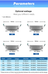 DC 12V Led Downlight 5W 9W 12W 15W 18W Led Ceiling Recessed Grid Downlight Round Recessed Light Low Voltages 12 Volts Lighting
