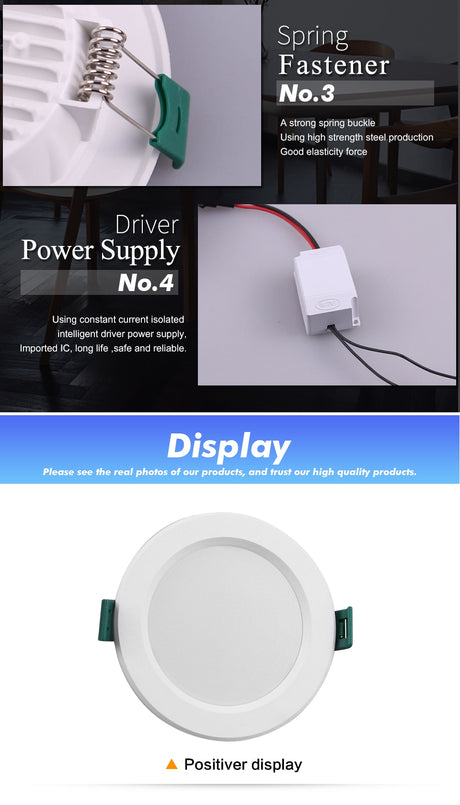 DC 12V Led Downlight 5W 9W 12W 15W 18W Led Ceiling Recessed Grid Downlight Round Recessed Light Low Voltages 12 Volts Lighting