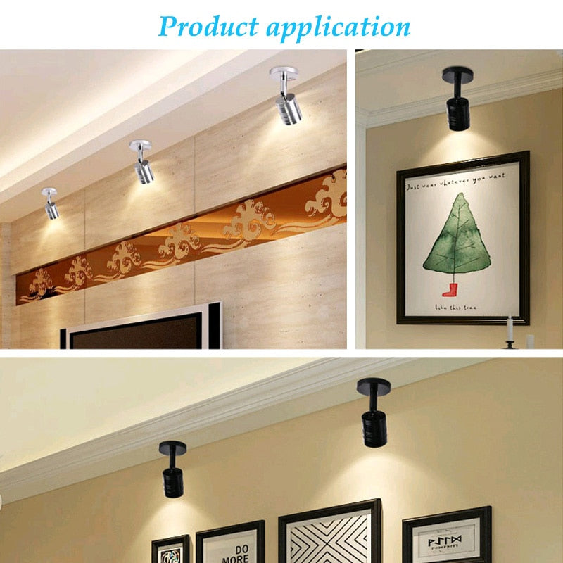 Dimmable 5W LED Surface Mounted wall lamps Spot Light Led Downlight Showcase Jewelry Counter Ceiling Lamp Clothes Store Lighting