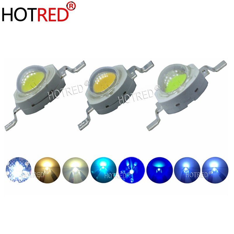 LED 50pcs 3W High Power Chip Light Beads Diode Cold Warm Neutral White 10000K Cyan Ice Blue For SpotLight Downlight Lamp Bulb