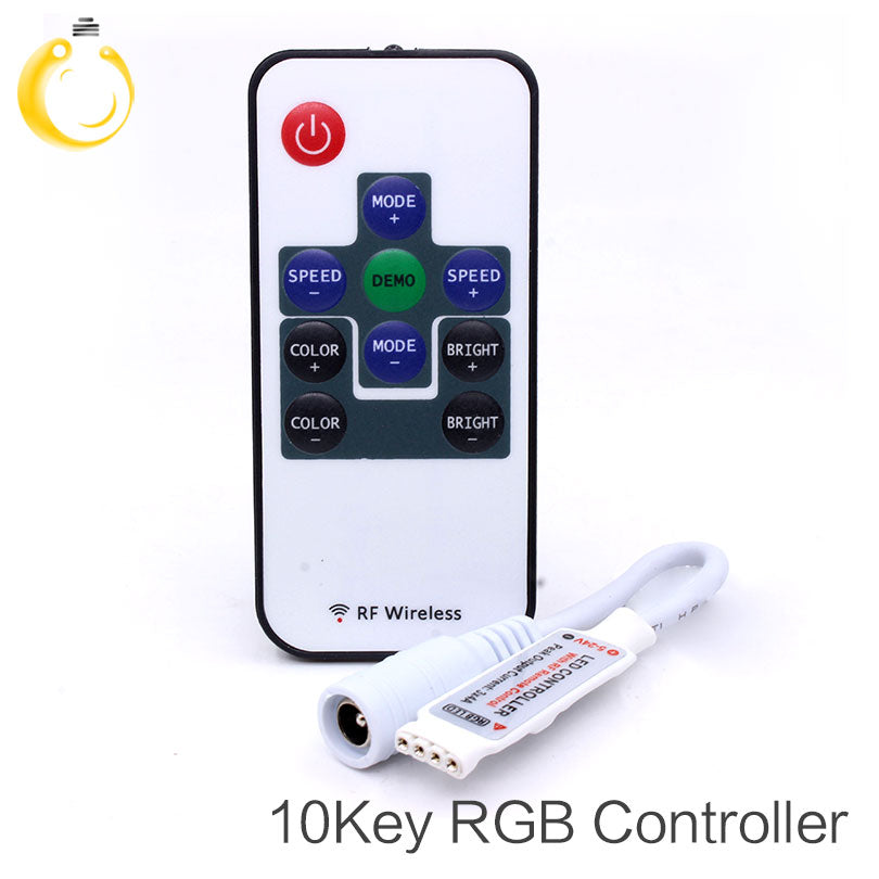 RF RGB Controller Mini RF Wireless LED Remote Controller for RGB 5050/3528 LED Lights Strips RGB RF Controller