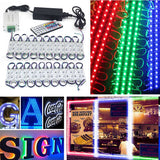 Module Light 3 LED DC12V Waterproof IP65 Light SMD 5050 LED Store Window Advertising Sign Strip Lamp Modules Lights RGB Color