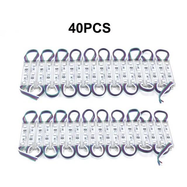 Module Light 3 LED DC12V Waterproof IP65 Light SMD 5050 LED Store Window Advertising Sign Strip Lamp Modules Lights RGB Color