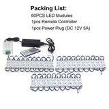 Module Light 3 LED DC12V Waterproof IP65 Light SMD 5050 LED Store Window Advertising Sign Strip Lamp Modules Lights RGB Color