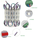 Module Light 3 LED DC12V Waterproof IP65 Light SMD 5050 LED Store Window Advertising Sign Strip Lamp Modules Lights RGB Color