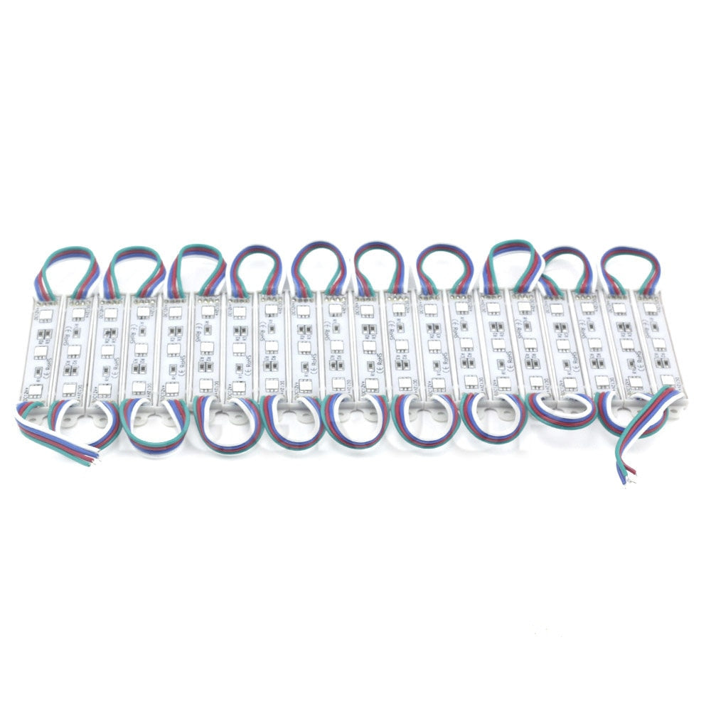 Module Light 3 LED DC12V Waterproof IP65 Light SMD 5050 LED Store Window Advertising Sign Strip Lamp Modules Lights RGB Color