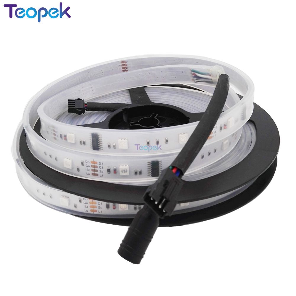IC Dream Color RGB LED Strip 5050 30LED/m IP20/IP67 Waterproof 5M + 133 Program RF Magic Controller +12v 5a Power Adapter 6803