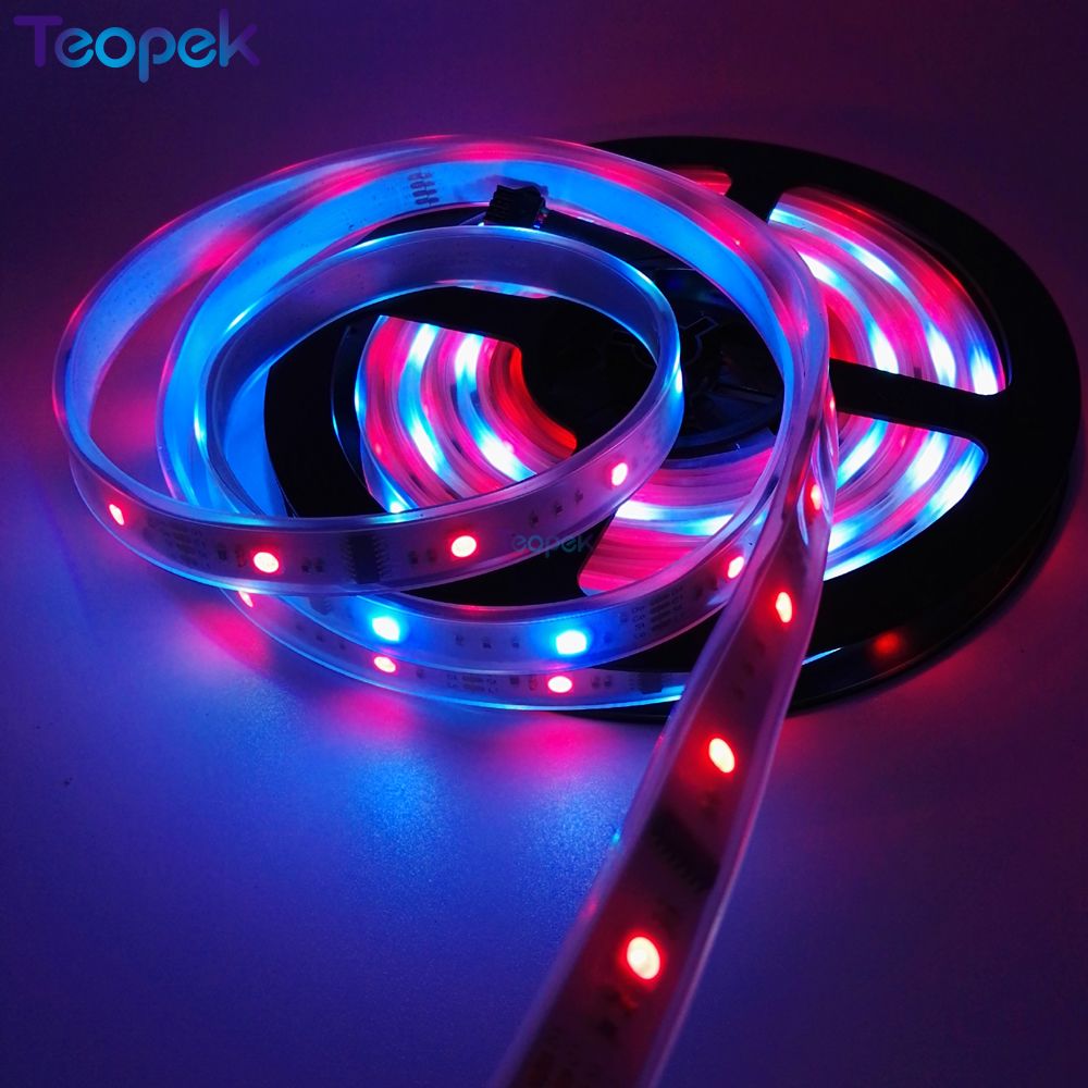 IC Dream Color RGB LED Strip 5050 30LED/m IP20/IP67 Waterproof 5M + 133 Program RF Magic Controller +12v 5a Power Adapter 6803