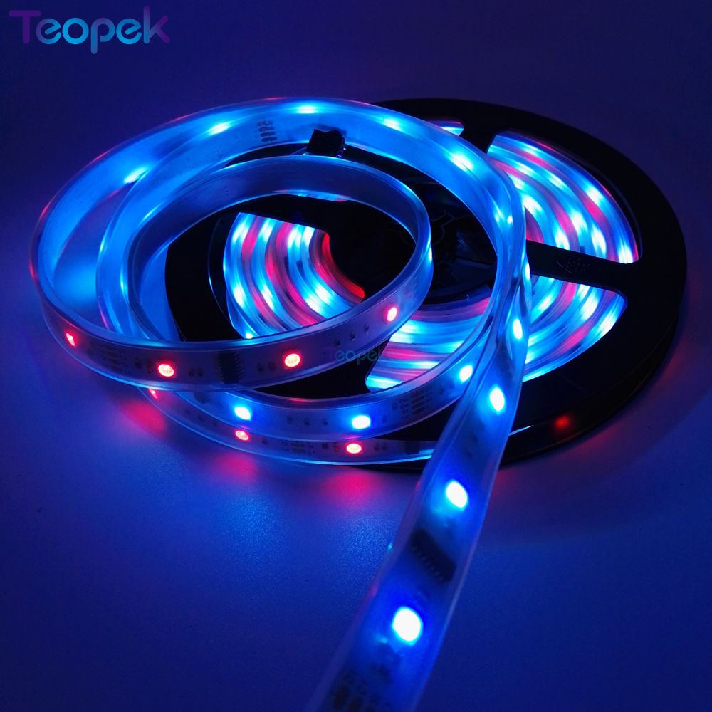 IC Dream Color RGB LED Strip 5050 30LED/m IP20/IP67 Waterproof 5M + 133 Program RF Magic Controller +12v 5a Power Adapter 6803
