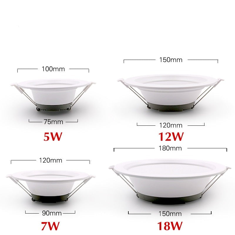 5W 7W 12W 18W LED downlight ceiling light AC 220V warm white/cool whit ...