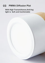 LED Downlight Dimmable 5W 12W Led Surface Mounted Ceiling Downlight Nordic Iron+wood Spot light for indoor Foyer ,Living Room