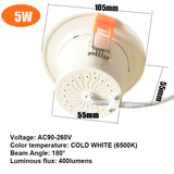 Radar Motion Sensor LED Downlight 5W 7W Recessed Ceiling Lamp 110V/220V Led Bulb for living room passage Indoor Led Spot Lamp