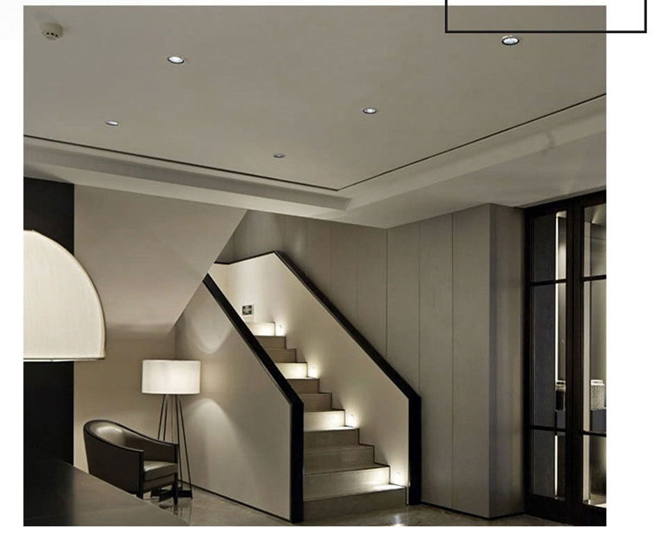 led downlight lamp Black waterproof 3w 5w 7W 9W 12W 15W led spot 220V 230V ceiling recessed downlights round led panel light